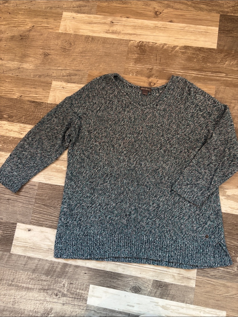 Eddie Bauer Marled Crewneck Sweater in Heather Gray